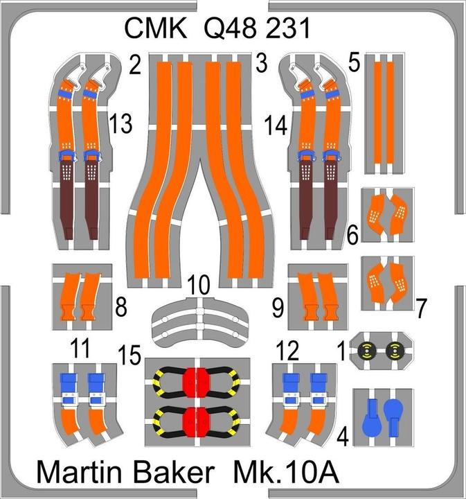 Image du produit CMK Martin Baker Mk.10A siège d'éjection pour Panavia Tornado Fighter-Bomber(2pcs)