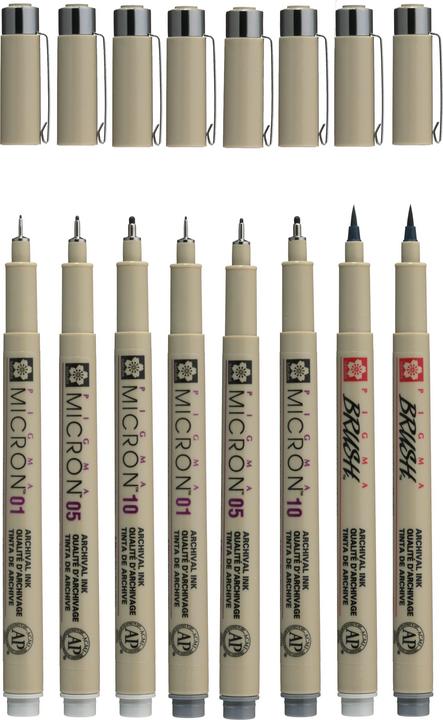 Produktbild Sakura Pigma Micron (Hellgrau, Grau, 8 x)