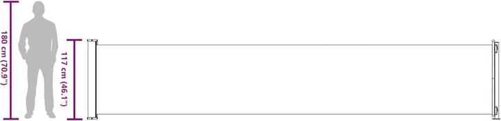 Produktbild vidaXL Seitenmarkise (6 m)