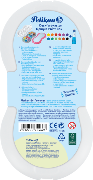 Produktbild Pelikan Deckfarbkasten Space (Rosa, Mehrfarbig)