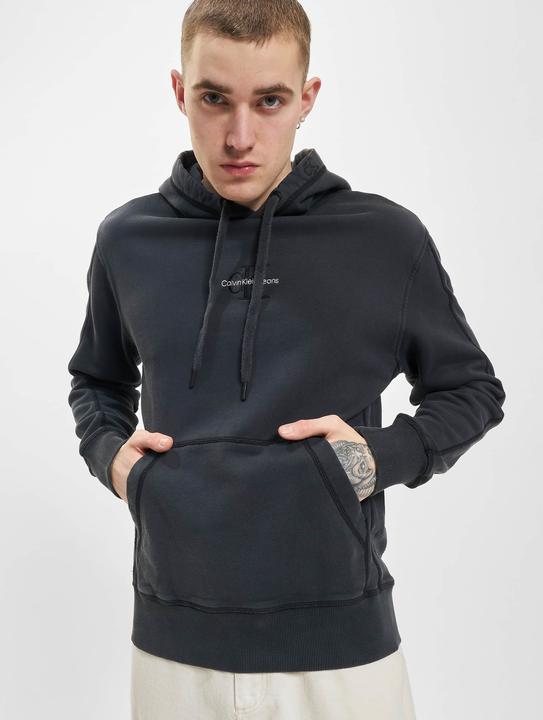 Image du produit Calvin Klein Sweat à capuche Monogram Logo Washed de Jeans - 102633 (L, S)