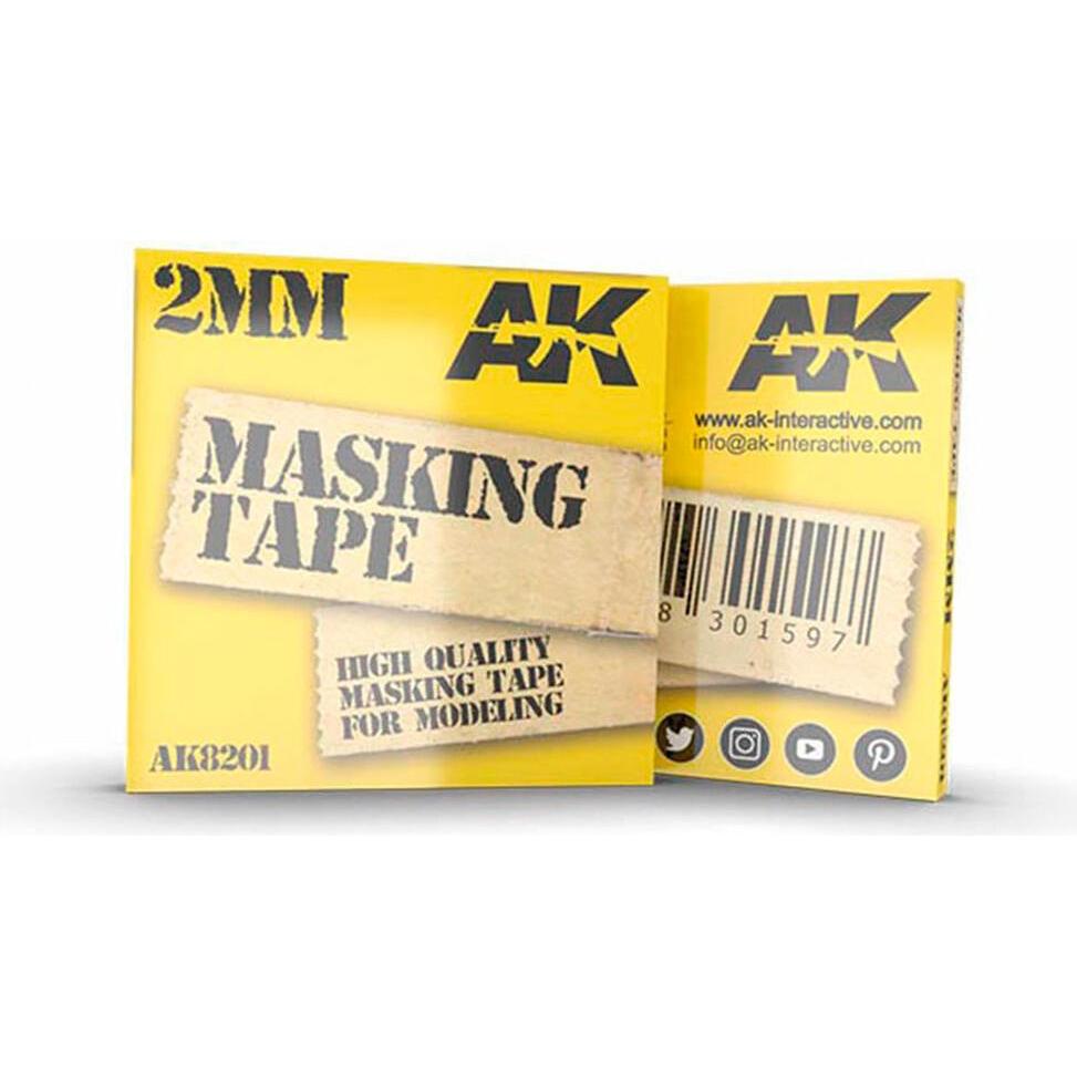 AK Interactive, Klebeband, Masking Tape 2mm