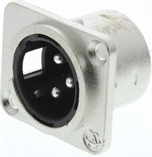 Produktbild RS PRO Einbaustecker XLR vernickelt 3-polig