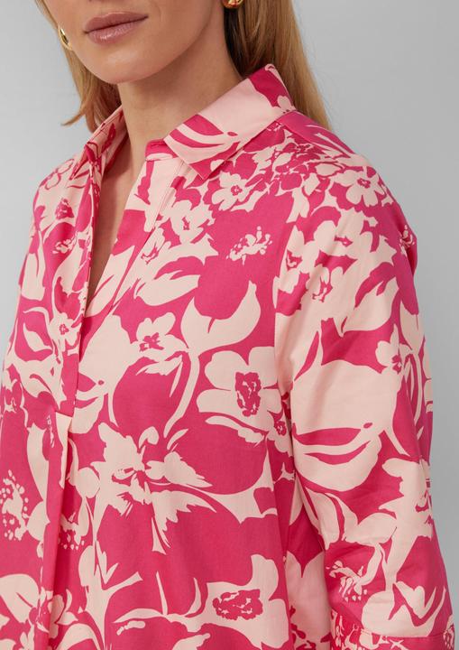 Image du produit S.Oliver Kleid Kurzes Popeline-Kleid mit Print und Knopfleiste (38)