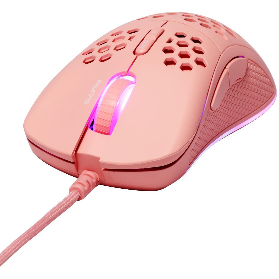 Thumbnail - Deltaco Lightweight Gaming Mouse,RGB GAM108P (Kabelgebunden), Maus, Pink