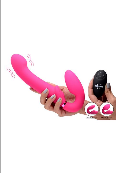 Image du produit XR Brands GPulse Gode vibrant sans manche avec télécommande Rose