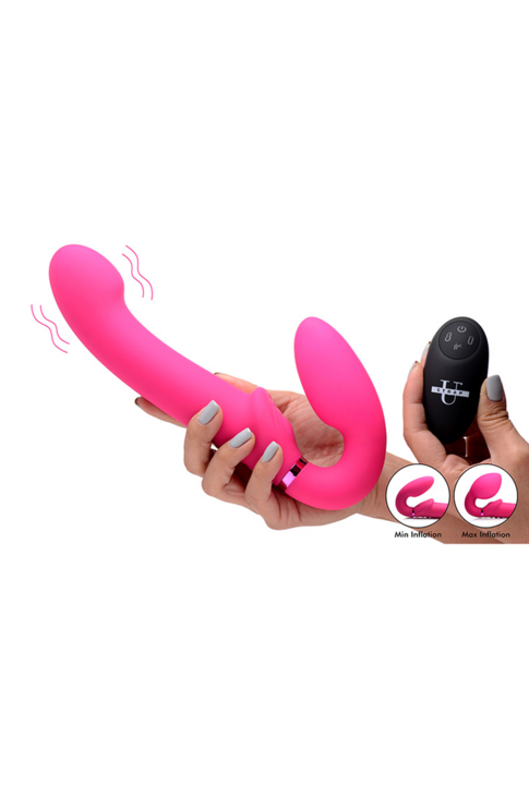 Image du produit XR Brands GPulse Gode vibrant sans manche avec télécommande Rose