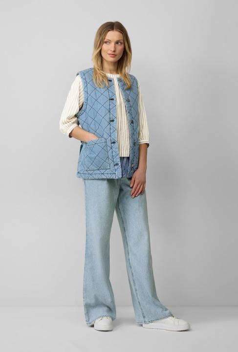 Produktbild S.Oliver Bluse Streifenbluse mit Raffung und Schleife (42)