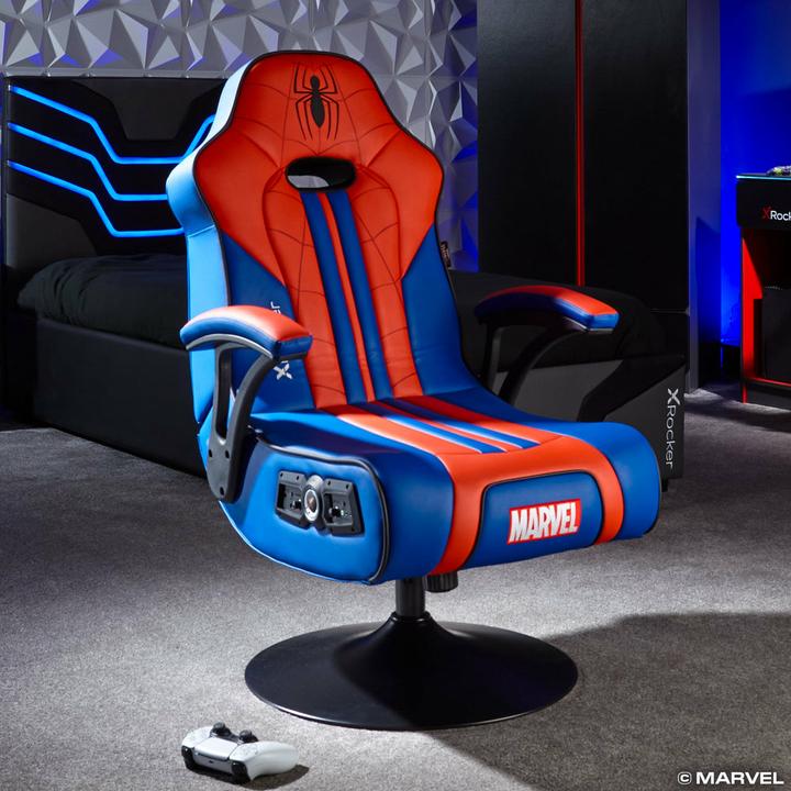 Produktbild X Rocker Fauteuil à piédestal Audio 2.1 Elite Marvel officiel Spider-Man