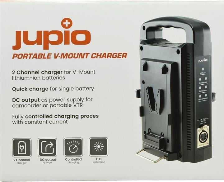 Image du produit Jupio Chargeur portable V-Mount (Chargeur de batterie d'appareil photo)