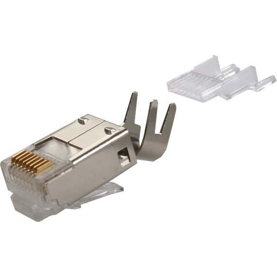Telegärtner J00026A0165X Drahtverbinder RJ45 Transparent (Netzwerkkabel Stecker), Netzwerk Zubehör