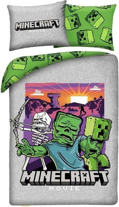 Halantex Minecraft Movie parure de lit Ver. 1 140 x 200 cm / 70 x 90 cm (140 x 200 cm, 70 x 90 cm)