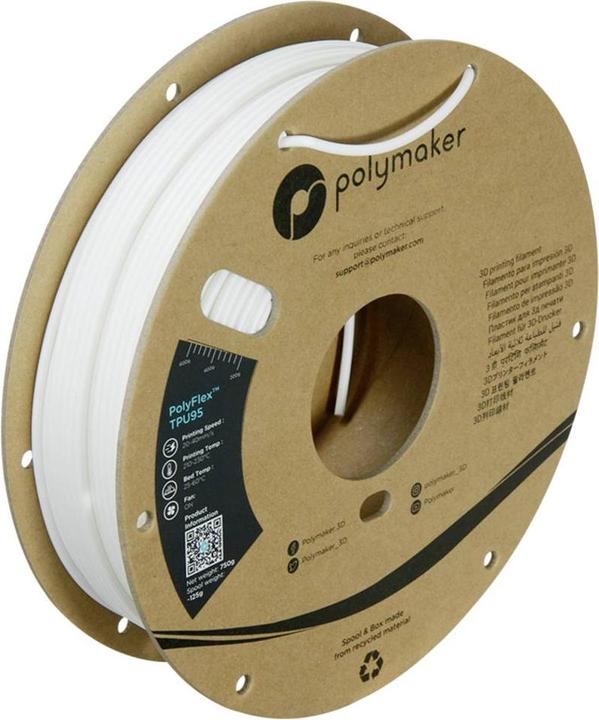 Actual product image Polymaker Filament PolyFlex 1612134 flex (PLA, 1.75 mm, 750 g)