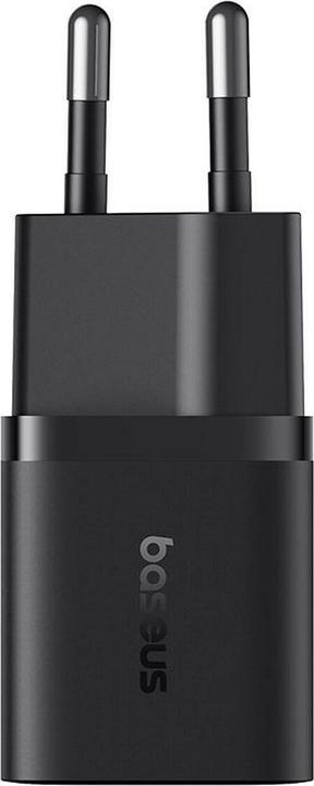 Actual product image Baseus Fast Charger GaN5 mini 1C, 25W + cable (black) (25 W, 1 portion)