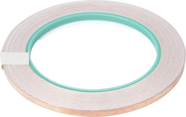 Image du produit Velleman RUBAN ADHÉSIF DE CUIVRE - 5 mm x 25 m (5 mm)