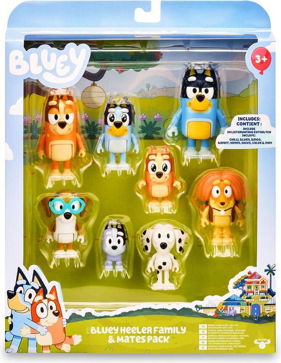 Image du produit Famosa Bluey pack 8 Figuren