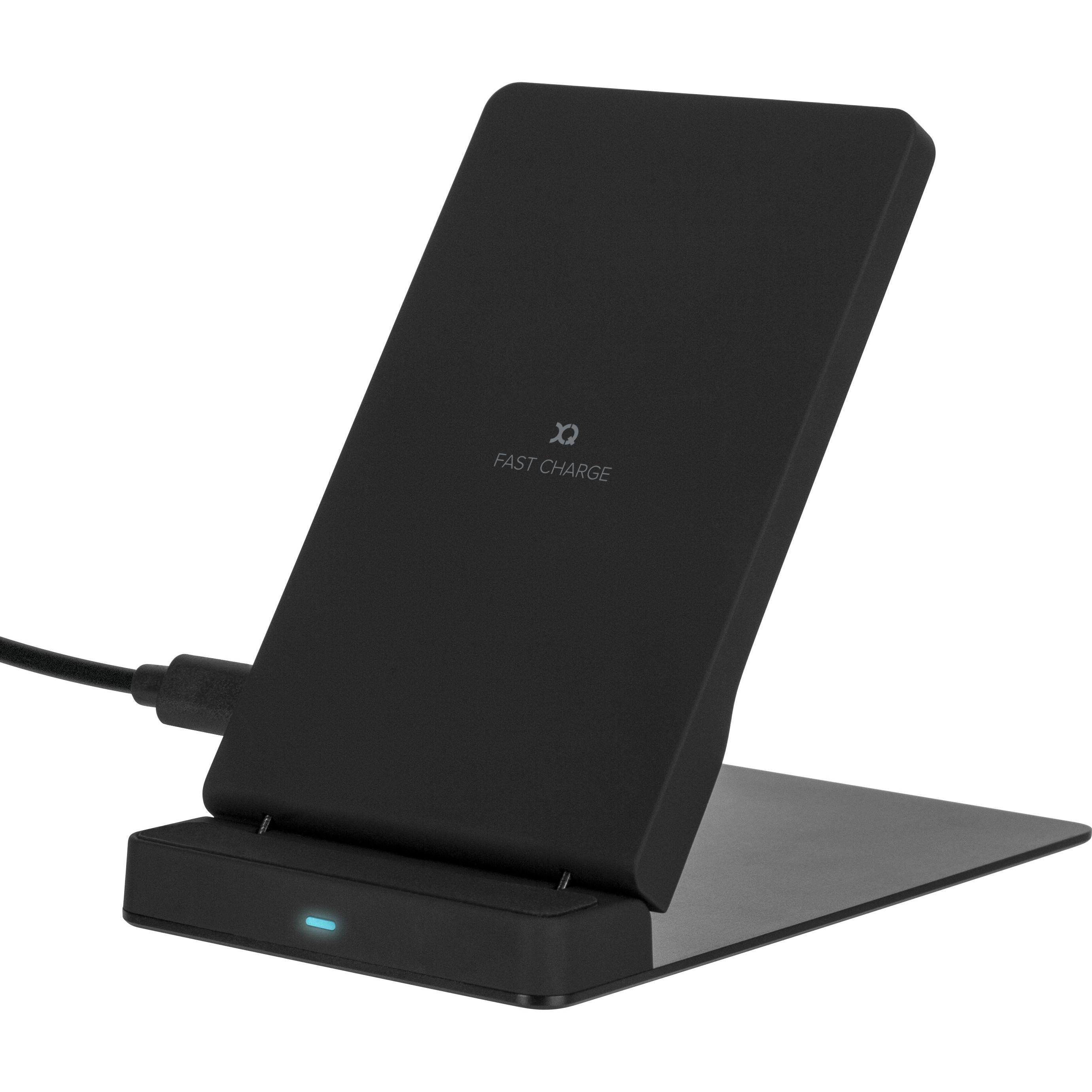 Xqisit Schnellladestation klappbar (10 W), Wireless Charger, Schwarz