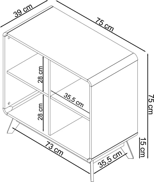 Immagine prodotto Loft 24 Cassie (75 x 39 x 75 cm)