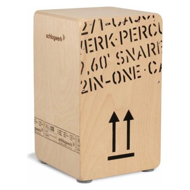 Schlagwerk CP404 2inOne Snare Cajon Large (Perkussion), Perkussion, Braun
