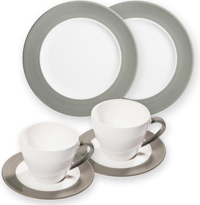 Produktbild Gmundner Keramik Variation Grau, Frühstücksset für 2Gourmet (2 Stk.)