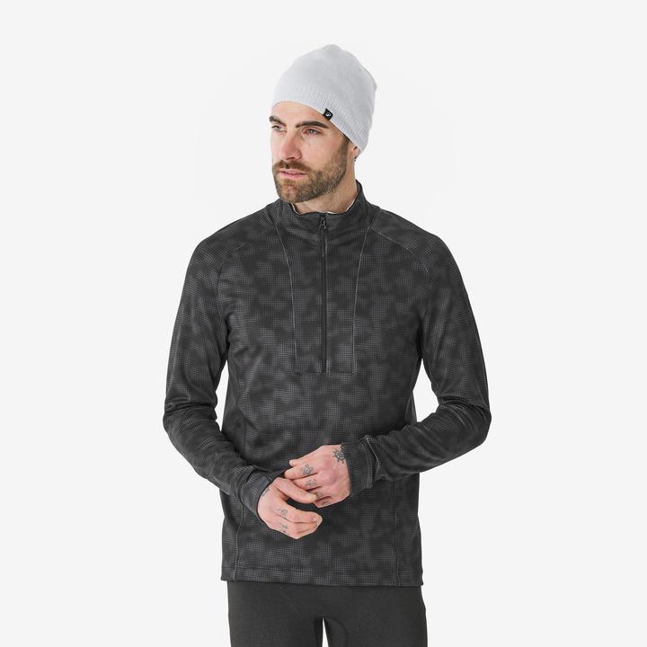 Actual product image Wedze Skiunterwäsche Funktionsshirt Herren 1/2-Zip - BL500 schwarz (L)