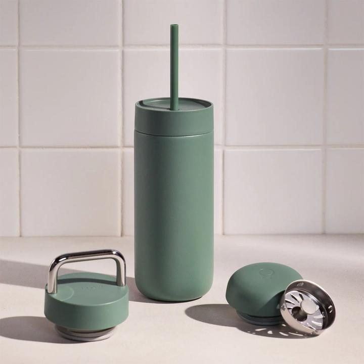 Immagine prodotto Fellow Carter Move Mug 3 in 1 - Thermobecher + 3 Deckel - Salbeigrün 473 ml (0.47 l)