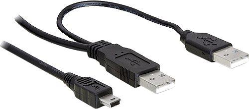 Immagine prodotto Delock 2x USB2.0 - A - USB mini 5-pin (1 m, USB 2.0)