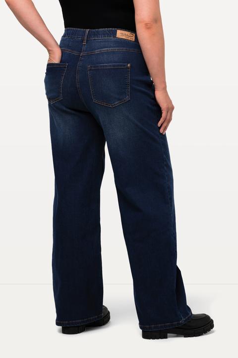 Immagine prodotto Ulla Popken Jeans modello Mary con taglio della gamba ampio, design a cinque tasche e cintura comoda (54)