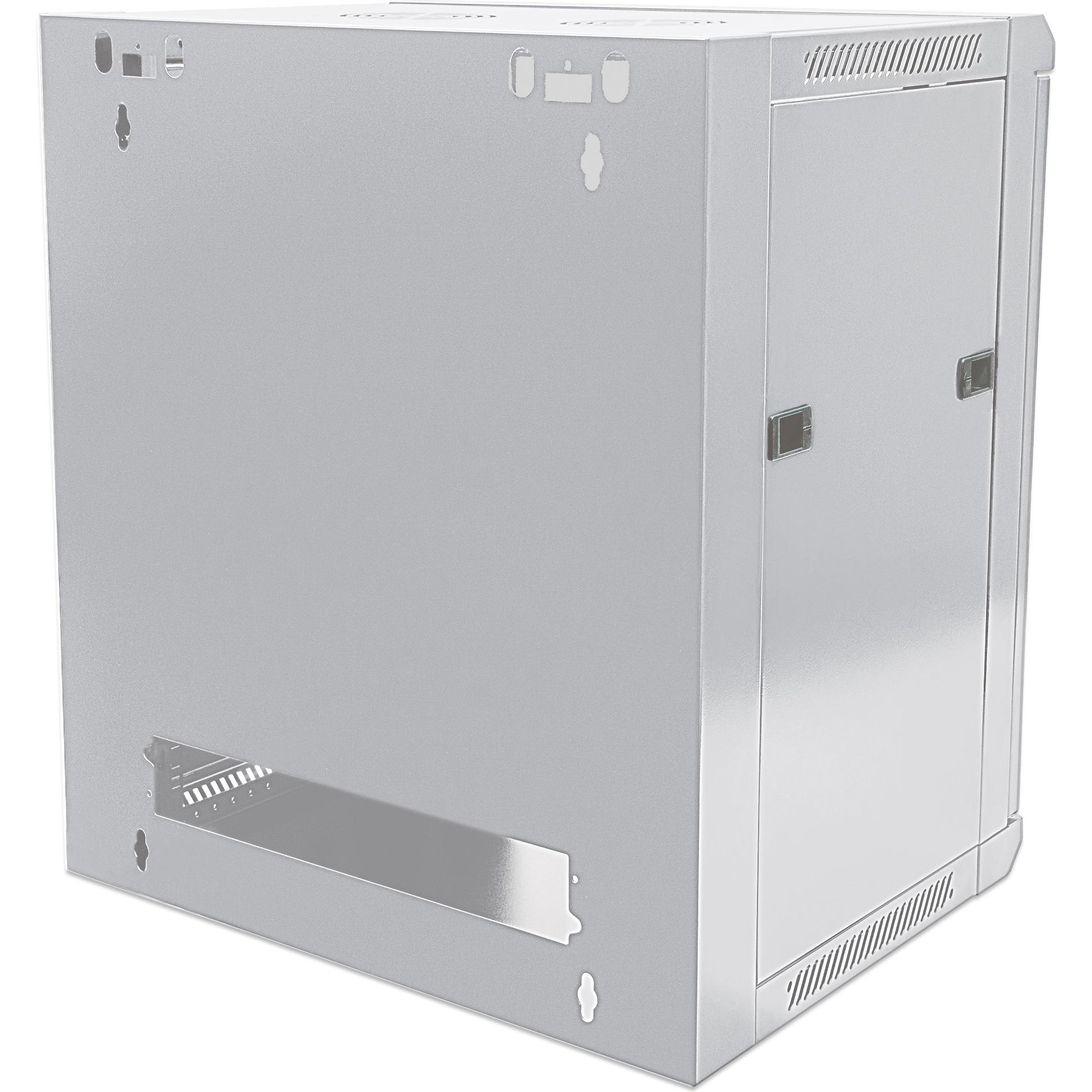 Intellinet 19" Wandverteiler (12 HE, 19 Zoll Rack), Serverschrank, Grau