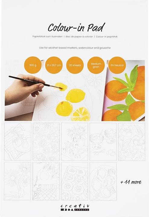 Image du produit Creativ Company Aquarellpapier A4, 300 g/m², 20 Blatt (300 g/m², 20 x)