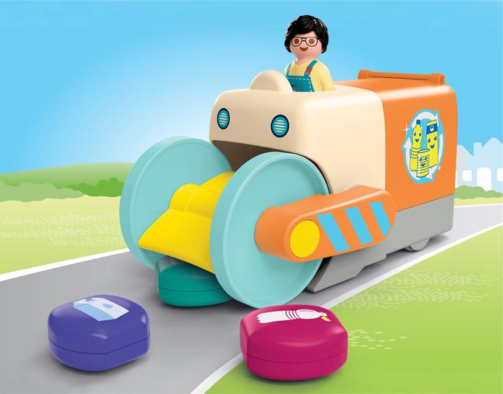 Actual product image Playmobil JUNIOR: Fun rubbish collection vehicle (71774, Playmobil Junior)