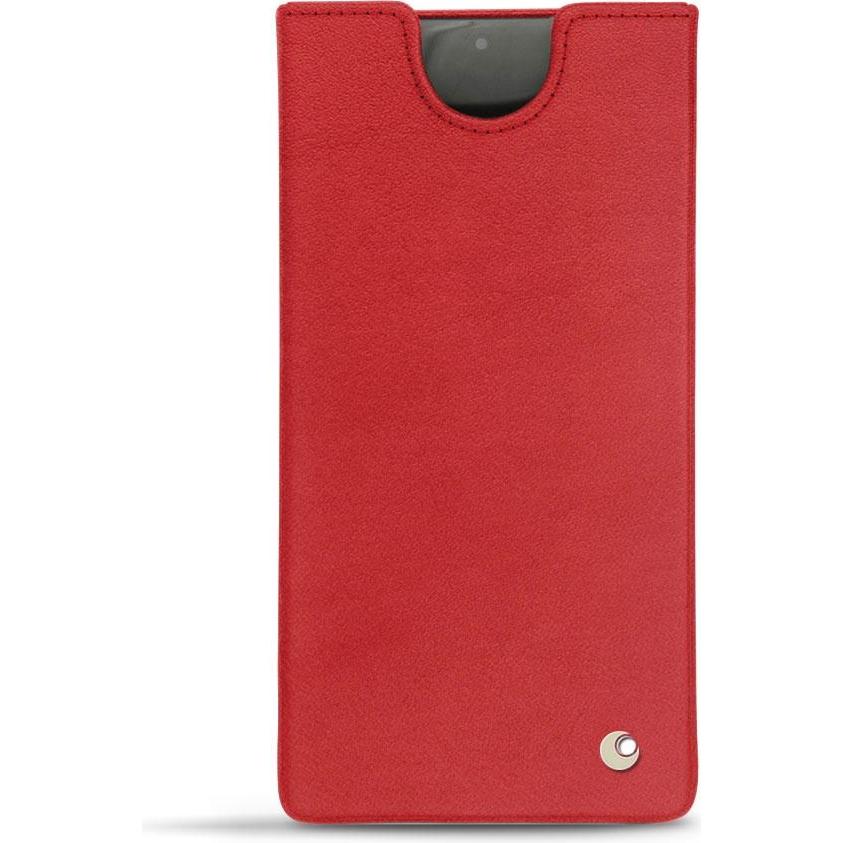 Noreve Lederschutzhülle (Samsung Galaxy Note 10+), Smartphone Hülle, Rot