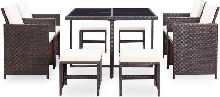 Produktbild vidaXL Gartenmöbel-Set (109 x 109 x 74 cm)