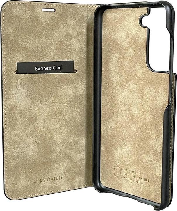 Produktbild Mike Galeli Book-Cover Echtleder Marc black (Samsung Galaxy S21 FE)