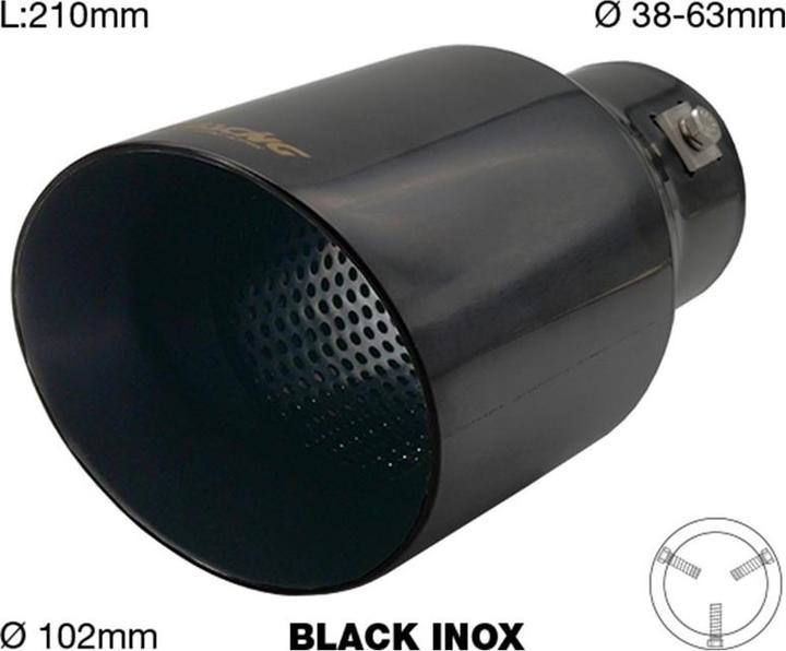 Simoni Racing Embout d'échappement 102mm rond