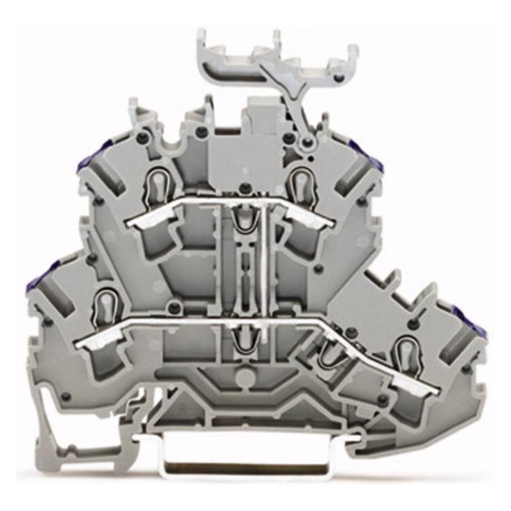 Wago Dubbeldeks klem, Elektronica benodigdheden + Behuizing, Grijs
