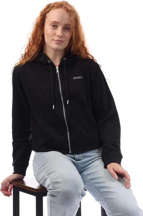 Produktbild DKNY Hoodie mit durchgehendem Reissverschluss Logo (S)