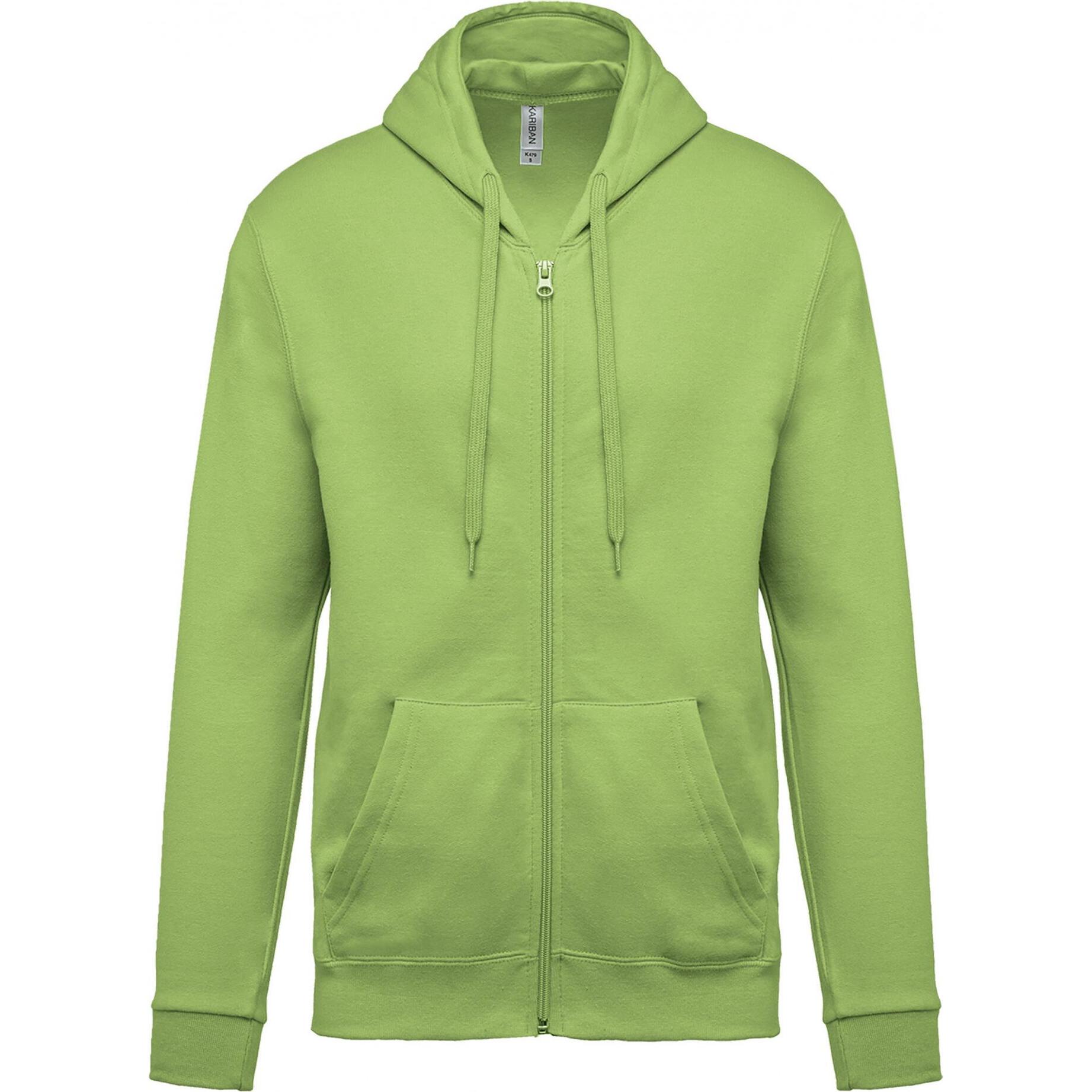 Kariban, Pullover, Kapuzenjacke, Grün, (M)