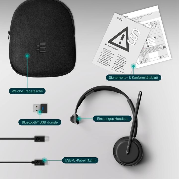 Actual product image EPOS IMPACT 10XX (Cable, Wireless, USB-C)