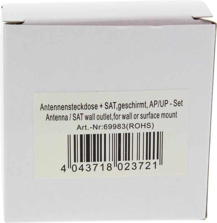 Produktbild InLine Antennensteckdose + SAT (Antennendose)