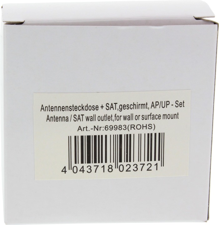 Actual product image InLine Antenna socket + SAT (Plug socket)