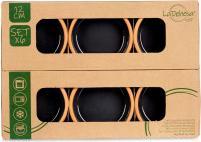 Produktbild La Dehesa Set 6 Steingut-Töpfe 12 cm Farbe schwarz (12 cm)