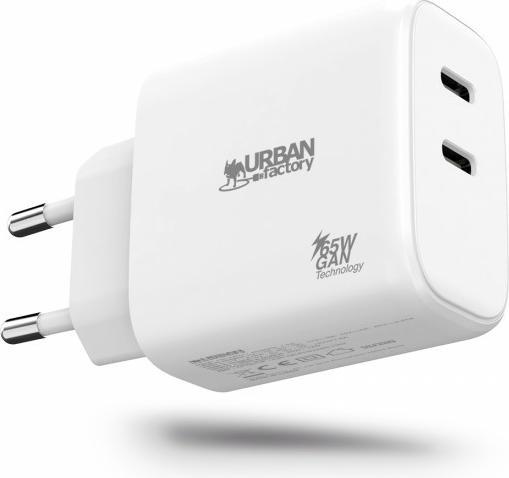 Image du produit Urban Factory CHARGEUR GAN USB-C 65W - 1 PORT (65 W, 1 portion)