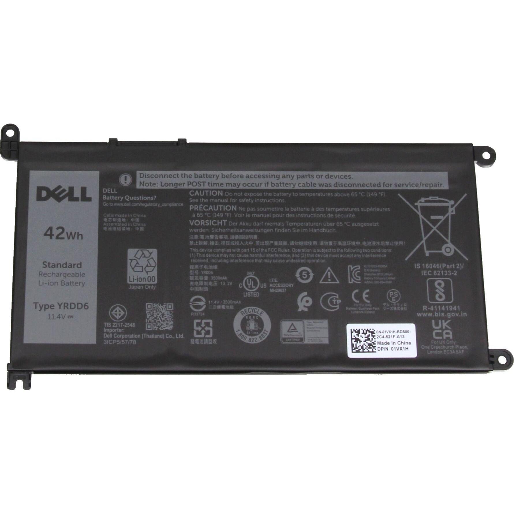 Thumbnail - Dell 00FJMK (3 Zellen, 3500 mAh), Notebook Akku