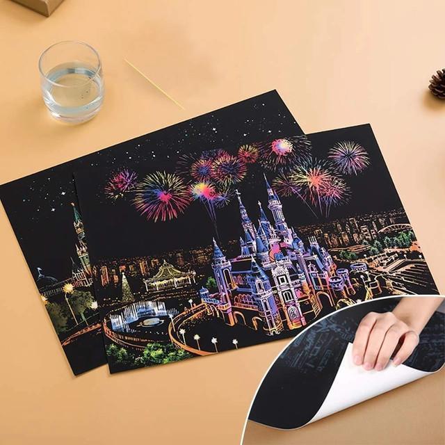 Actual product image Figured'Art Scratch Painting - Sydney in Australia