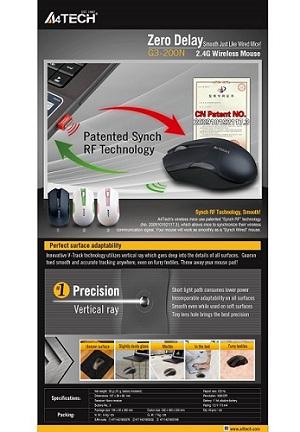 Actual product image A4Tech G3-200N (Wireless)