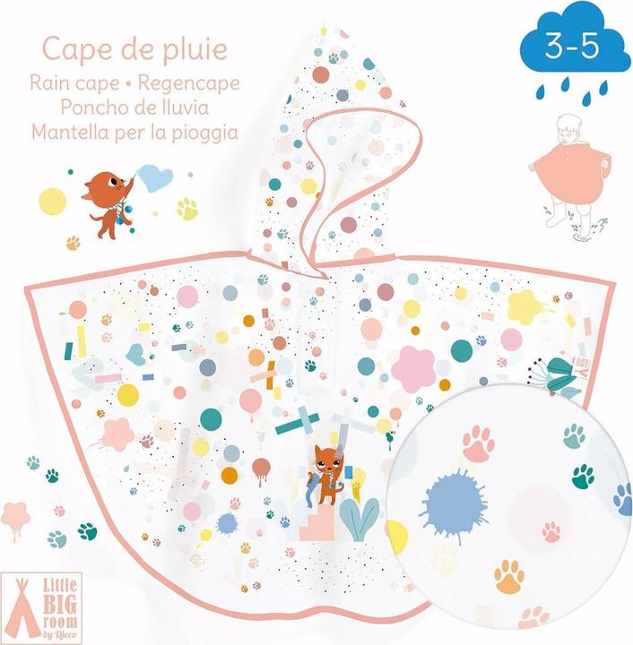 Produktbild Djeco Regenponcho Katze (80x46cm)