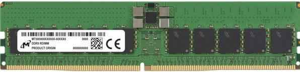 Productafbeelding Micron DDR5 RDIMM 48 GB 2Rx8 5600 CL46 (24Gbit) (1 x 48 GB, 5600 MHz, DDR5 RAM, R-DIMM)