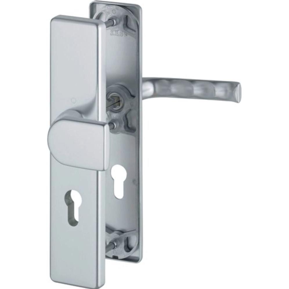 Hoppe, Türgriff + Fenstergriff, Schutzgarnitur London 78G/2221A/2440/113 Aluminium F4 72 mm 37-42 mm (Türgriff)