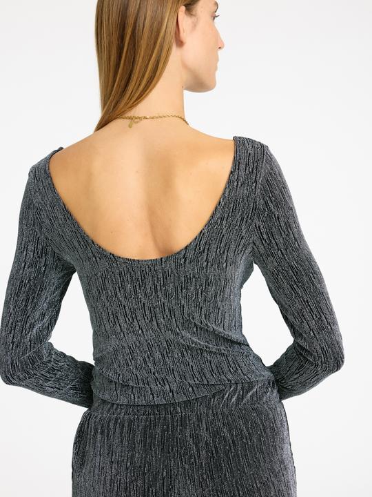 Produktbild Selected Femme Glitzer Oberteil mit langen Ärmeln (M)